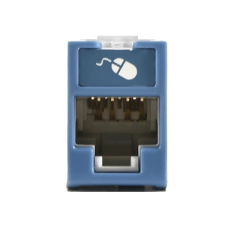SIEMON Jack UltraMAX Cat5e, UTP, Montaje híbrido en Placa de Pared (Plano y Angulado), Color Azul, Punch Down MOD: U5-H06NS - buy online