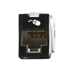SIEMON Jack UltraMAX Cat6, UTP, Montaje híbrido en Placa de Pared (Plano y Angulado), Color Negro, Punch Down MOD: U6-H01NS - buy online