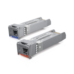 UBIQUITI NETWORKS UFiber Módulo SFP+, transceptor MiniGibic MonoModo 10 Gbps, distancia 10 km, un conector LC MOD: UACC-OM-SM-10G-S-2
