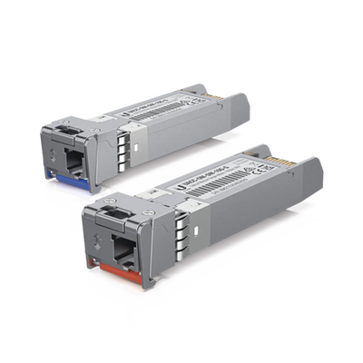 UBIQUITI NETWORKS UFiber Módulo SFP+, transceptor MiniGibic MonoModo 10 Gbps, distancia 10 km, un conector LC MOD: UACC-OM-SM-10G-S-2