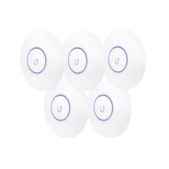 UBIQUITI NETWORKS Paquete de 5 Access Point UniFi, doble banda 802.11ac, MIMO 2X2, soporta 100 clientes, hasta 867 Mbps, para interior, PoE 802.3af. MOD: UAP-AC-LITE-5