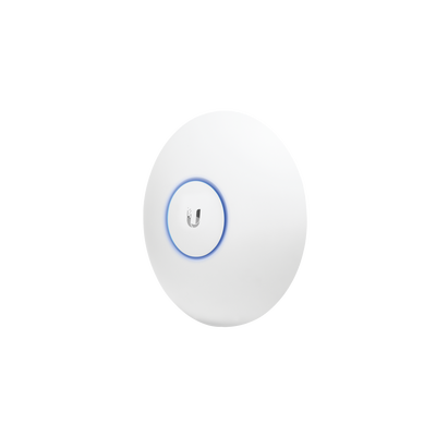 UBIQUITI NETWORKS Access Point UniFi de largo alcance, Doble banda 802.11ac MIMO2X2 para interior, PoE 802.3af, soporta 250 clientes, hasta 867 Mbps MOD: UAP-AC-LR