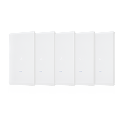 UBIQUITI NETWORKS 5 Access Point UniFi doble banda para exterior, antena integrada 360°; 802.11ac MIMO 3X3, hasta 250 usuarios concurrentes MOD: UAP-AC-M-PRO-5