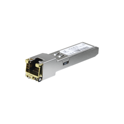 UBIQUITI NETWORKS UFiber Módulo Ethernet RJ45 a SFP+ 1/10 Gbps, distancia hasta 100 m (1 Gbps) o 30 m (10 Gbps) MOD: UF-RJ45-10G