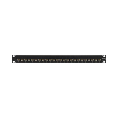 SIEMON Patch Panel UltraMAX. UTP, Precargado con Jacks Cat6A, 24 Puertos, Plano, 1U UP6A-F1-24L-RS
