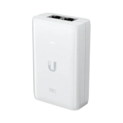 UBIQUITI NETWORKS Adaptador PoE Ubiquiti (48 VDC, 0.65A) puerto Gigabit, ideal para equipos UniFi MOD: U-POE-AT