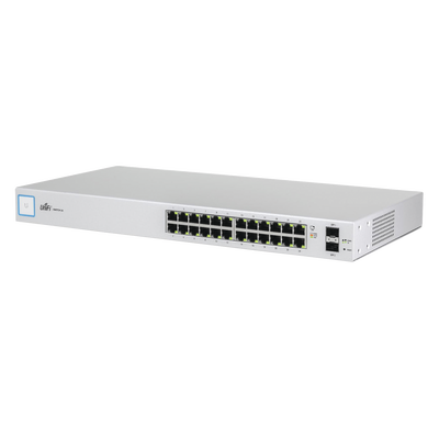 UBIQUITI NETWORKS Switch UniFi capa 2 administrable de 26 puertos Gigabit (24 eth. y 2 SFP) Throughput 38.69 Mpps MOD: US-24