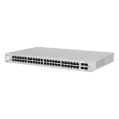 UBIQUITI NETWORKS Switch UniFi administrable de 48 puertos 10/100/1000, 2 SFP y 2 SFP+, Sin PoE MOD: US-48