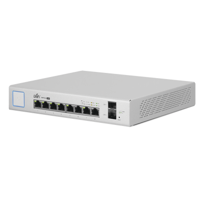 UBIQUITI NETWORKS Switch UniFi Administrable de 8 Puertos Gigabit PoE+ 802.3at/af y PoE Pasivo 24V. MOD: US-8-150W