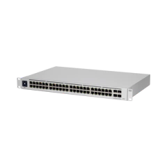 UBIQUITI NETWORKS UniFi Switch USW-Pro-48, Capa 3 de 48 puertos Gigabit RJ-45 + 4 puertos 1/10G SFP+, pantalla informativa MOD: USW-PRO-48