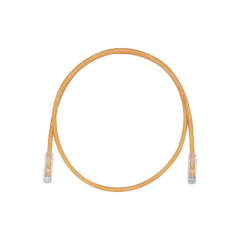 PANDUIT Cable de Parcheo, UTP Cat5e, Diámetro Reducido (28AWG), Color Naranja, 1 ft MOD: UTP28CH1OR