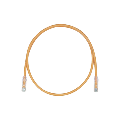 PANDUIT Cable de Parcheo, UTP Cat5e, Diámetro Reducido (28AWG), Color Naranja, 1 ft MOD: UTP28CH1OR