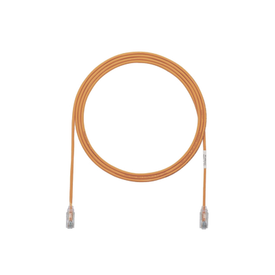 PANDUIT Cable de Parcheo TX6, UTP Cat6, Diámetro Reducido (28AWG), Color Naranja, 10ft MOD: UTP28SP10OR