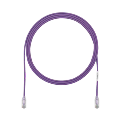 PANDUIT Cable de Parcheo TX6, UTP Cat6, Diámetro Reducido (28AWG), Color Violeta, 10ft MOD: UTP28SP10VL