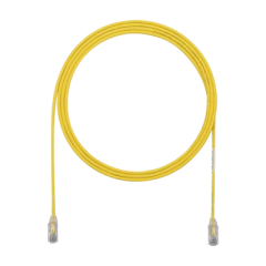 PANDUIT Cable de Parcheo TX6, UTP Cat6, Diámetro Reducido (28AWG), Color Amarillo, 10ft MOD: UTP28SP10YL