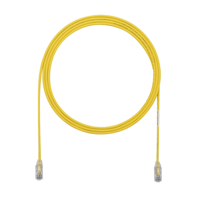 PANDUIT Cable de Parcheo TX6, UTP Cat6, Diámetro Reducido (28AWG), Color Amarillo, 10ft MOD: UTP28SP10YL