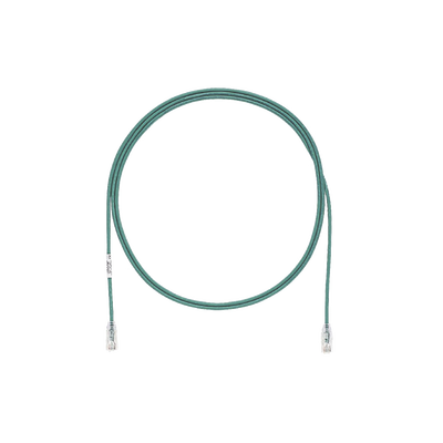 PANDUIT Cable de Parcheo TX6, UTP Cat6, Diámetro Reducido (28AWG), Color Verde, 20ft MOD: UTP28SP20GR