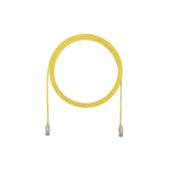 PANDUIT Cable de Parcheo TX6, UTP Cat6, Diámetro Reducido (28AWG), Color Amarillo, 3ft MOD: UTP28SP3YL