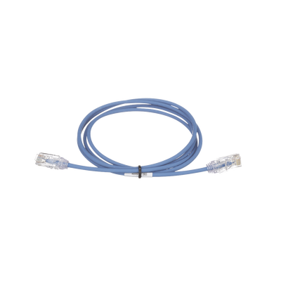 PANDUIT Cable de Parcheo TX6, UTP Cat6, Diámetro Reducido (28AWG), Color Azul, 41ft MOD: UTP28SP41BU