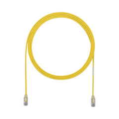 PANDUIT Cable de Parcheo TX6, UTP Cat6, Diámetro Reducido (28AWG), Color Amarillo, 4ft MOD: UTP28SP4YL