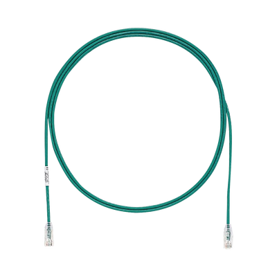 PANDUIT Cable de Parcheo TX6, UTP Cat6, Diámetro Reducido (28AWG), Color Verde, 5ft MOD: UTP28SP5GR