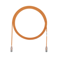 PANDUIT Cable de Parcheo TX6, UTP Cat6, Diámetro Reducido (28AWG), Color Naranja, 5ft MOD: UTP28SP5OR