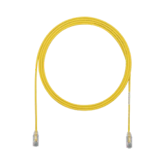 PANDUIT Cable de Parcheo TX6, UTP Cat6, Diámetro Reducido (28AWG), Color Amarillo, 5ft MOD: UTP28SP5YL