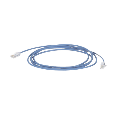 PANDUIT Cable de Parcheo TX6, UTP Cat6, Diámetro Reducido (28AWG), Color Azul, 65ft MOD: UTP28SP65BU