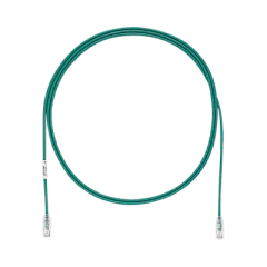 PANDUIT Cable de Parcheo TX6, UTP Cat6, Diámetro Reducido (28AWG), Color Verde, 7ft MOD: UTP28SP7GR