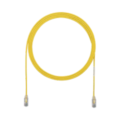 PANDUIT Cable de Parcheo TX6, UTP Cat6, Diámetro Reducido (28AWG), Color Amarillo, 7ft MOD: UTP28SP7YL