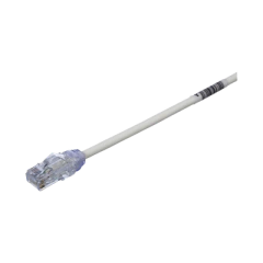 PANDUIT Cable de Parcheo UTP Cat6A, CM/LSZH, Diámetro Reducido (28AWG), Color Blanco Mate, 1ft MOD: UTP28X1