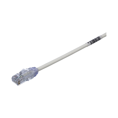 PANDUIT Cable de Parcheo UTP Cat6A, CM/LSZH, Diámetro Reducido (28AWG), Color Blanco Mate, 1ft MOD: UTP28X1