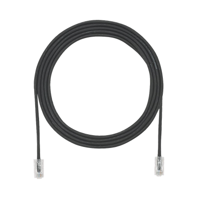 PANDUIT Cable de Parcheo UTP Cat6A, CM/LSZH, Diámetro Reducido (28AWG), Color Negro, 10ft MOD: UTP28X10BL