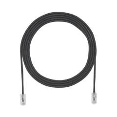 PANDUIT Cable de Parcheo UTP Cat6A, CM/LSZH, Diámetro Reducido (28AWG), Color Negro, 12ft MOD: UTP28X12BL