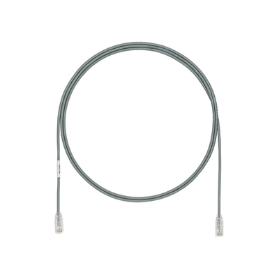 PANDUIT Cable de Parcheo UTP Cat6A, CM/LSZH, Diámetro Reducido (28AWG), Color Gris, 3ft MOD: UTP28X3GY