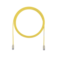 PANDUIT Cable de Parcheo UTP Cat6A, CM/LSZH, Diámetro Reducido (28AWG), Color Amarillo, 7ft MOD: UTP28X7YL