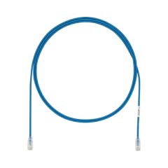 PANDUIT Cable de Parcheo UTP Cat6A, CM/LSZH, Diámetro Reducido (28AWG), Color Azul, 8ft MOD: UTP28X8BU