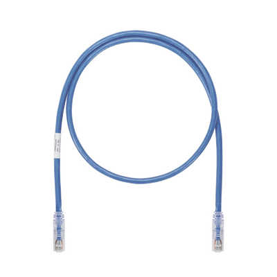 PANDUIT Cable de Parcheo UTP, Cat6A, 26 AWG, CM, Color Azul, 5ft MOD: UTP6ASD5BU