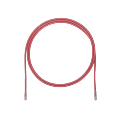 PANDUIT Cable de Parcheo UTP, Cat6A, 24 AWG, CM, Color Rojo, 17ft MOD: UTP6AX17RD