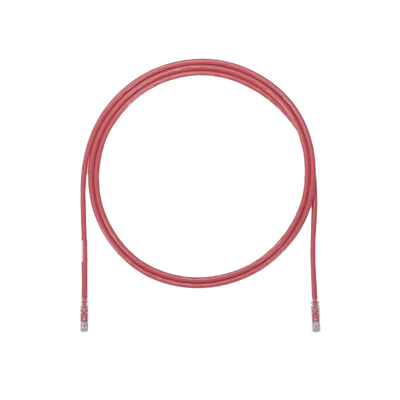 PANDUIT Cable de Parcheo UTP, Cat6A, 24 AWG, CM, Color Rojo, 17ft MOD: UTP6AX17RD