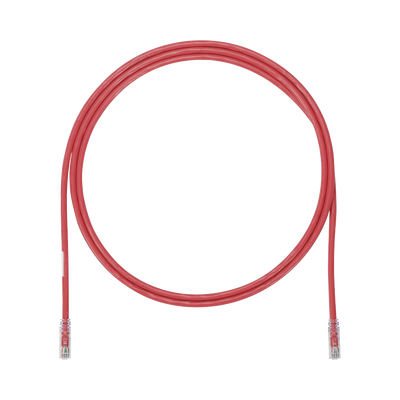 PANDUIT Cable de Parcheo UTP, Cat6A, 24 AWG, CM, Color Rojo, 5ft MOD: UTP6AX5RD