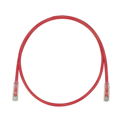 PANDUIT Cable de Parcheo TX6, UTP Cat6, 24 AWG, CM, Color Rojo, 100ft MOD: UTPSP100RDY