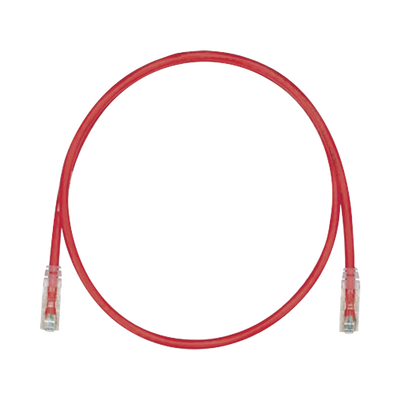 PANDUIT Cable de Parcheo TX6, UTP Cat6, 24 AWG, CM, Color Rojo, 10ft MOD: UTPSP10RDY