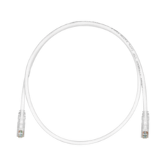 PANDUIT Cable de Parcheo TX6, UTP Cat6, 24 AWG, CM, Color Blanco Mate, 3ft MOD: UTPSP3Y