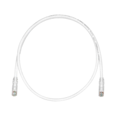 PANDUIT Cable de Parcheo TX6, UTP Cat6, 24 AWG, CM, Color Blanco Mate, 3ft MOD: UTPSP3Y