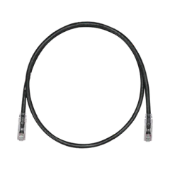 PANDUIT Cable de Parcheo TX6, UTP Cat6, 24 AWG, CM, Color Negro, 6 ft. MOD: UTPSP6BLY
