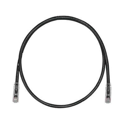 PANDUIT Cable de Parcheo TX6, UTP Cat6, 24 AWG, CM, Color Negro, 6 ft. MOD: UTPSP6BLY