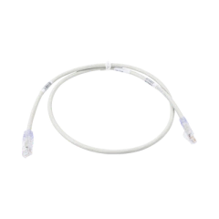 PANDUIT Cable de Parcheo TX6, UTP Cat6, 24 AWG, CM, Color Gris, 7ft MOD: UTPSP7GYY