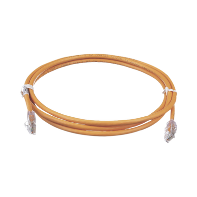 PANDUIT Cable de Parcheo TX6, UTP Cat6, 24 AWG, CM, Color Naranja, 7ft MOD: UTPSP7ORY