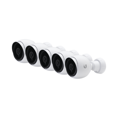 UBIQUITI NETWORKS Kit de 5 Camaras IP UniFi 1080p para interior y exterior con microfono y vista nocturna, PoE 802.3af o pasivo 24 V MOD: UVC-G3-AF-5